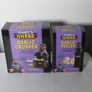Khaby’s Lame Khasa Garlic Crusher & Garlic Peeler All Star Innovations BRAND NEW
